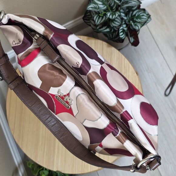 Coach Madison Op Art Isabelle Hobo Shoulder Bag | Matching Wallet - Picture 11 of 16